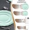 Smarty Had A Party Turquoise Vintage Round Disposable Plastic Wedding Value Set, 720PK 860TQVS120 - alternate 2